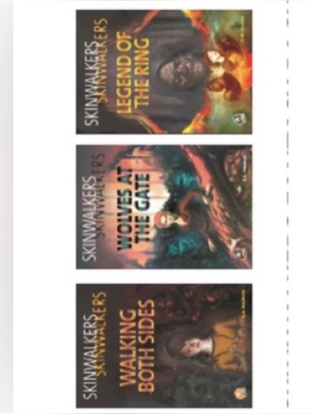SALE!! YA Skinwalkers set of 3 NWT for reluctant readers.  2